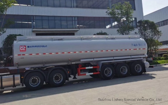 SLS9408 Tri-Axle Aluminum Tank Truck Trailer 40, 000L